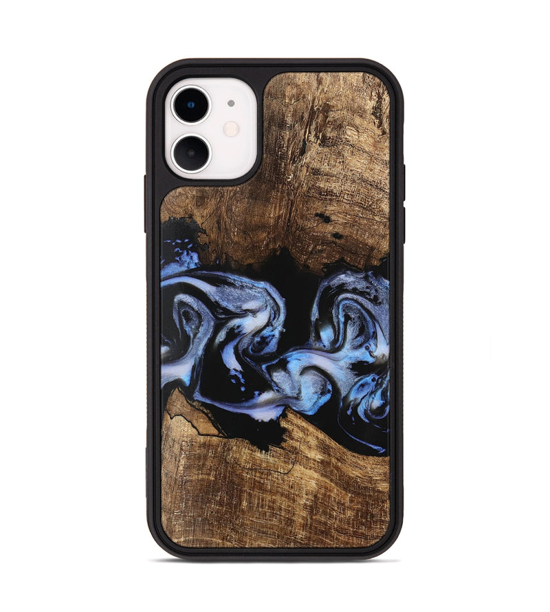 iPhone 11 Wood Phone Case - Moesha (Blue, 746144)