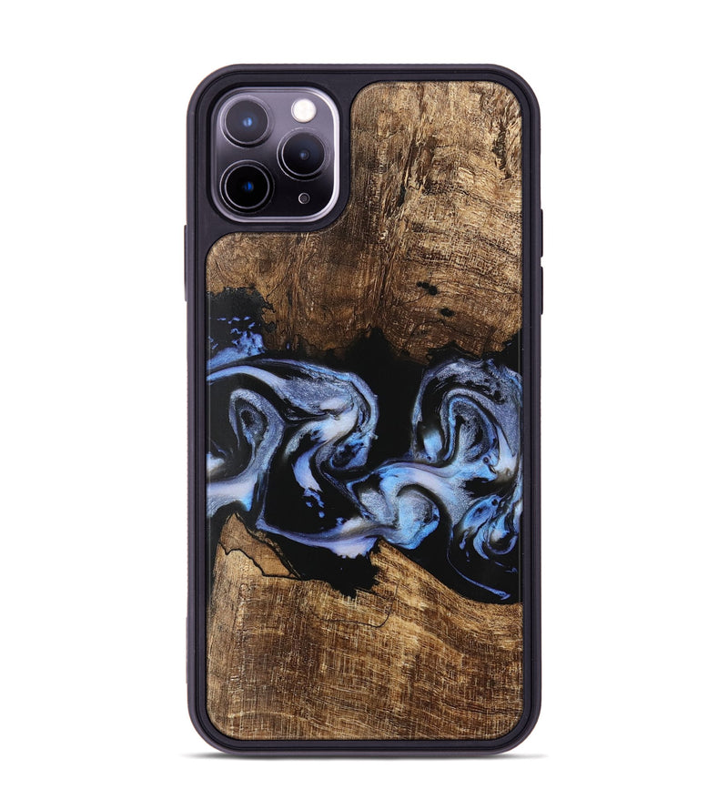 iPhone 11 Pro Max Wood Phone Case - Moesha (Blue, 746144)