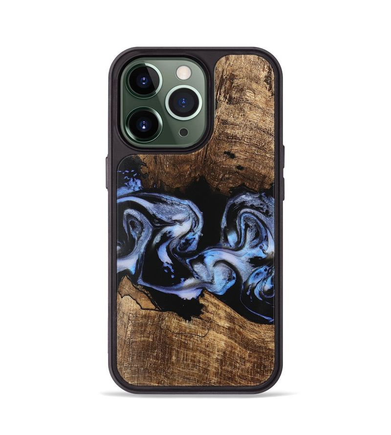 iPhone 13 Pro Wood Phone Case - Moesha (Blue, 746144)