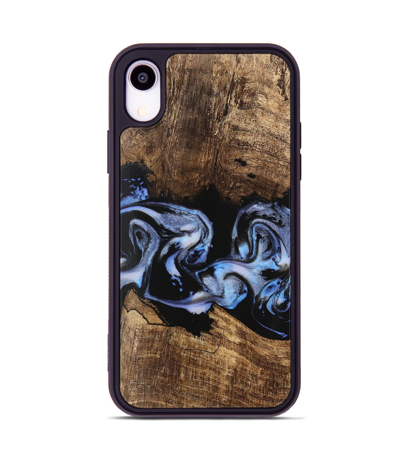 iPhone Xr Wood Phone Case - Moesha (Blue, 746144)