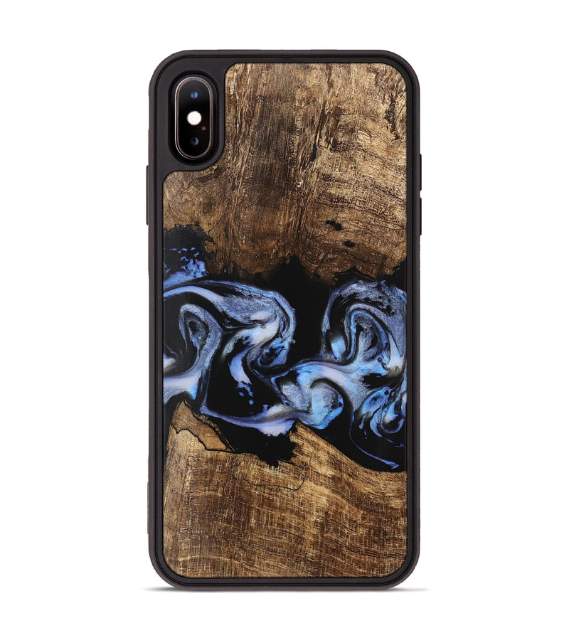 iPhone Xs Max Wood Phone Case - Moesha (Blue, 746144)