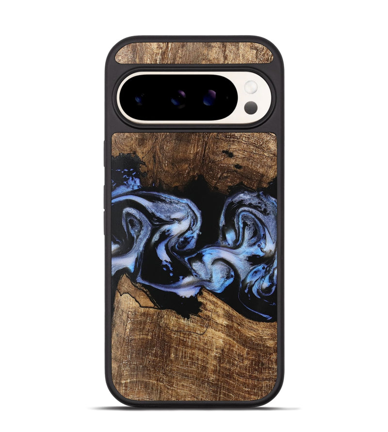 Pixel 9 Pro Wood Phone Case - Moesha (Blue, 746144)