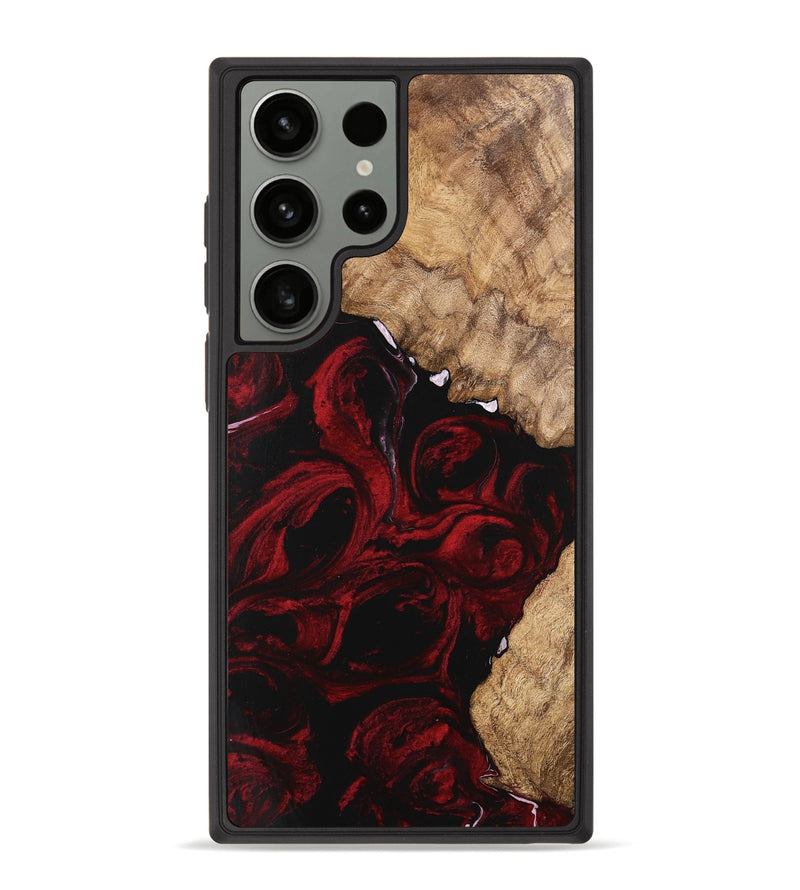 Galaxy S23 Ultra Wood Phone Case - Caspian (Red, 746145)