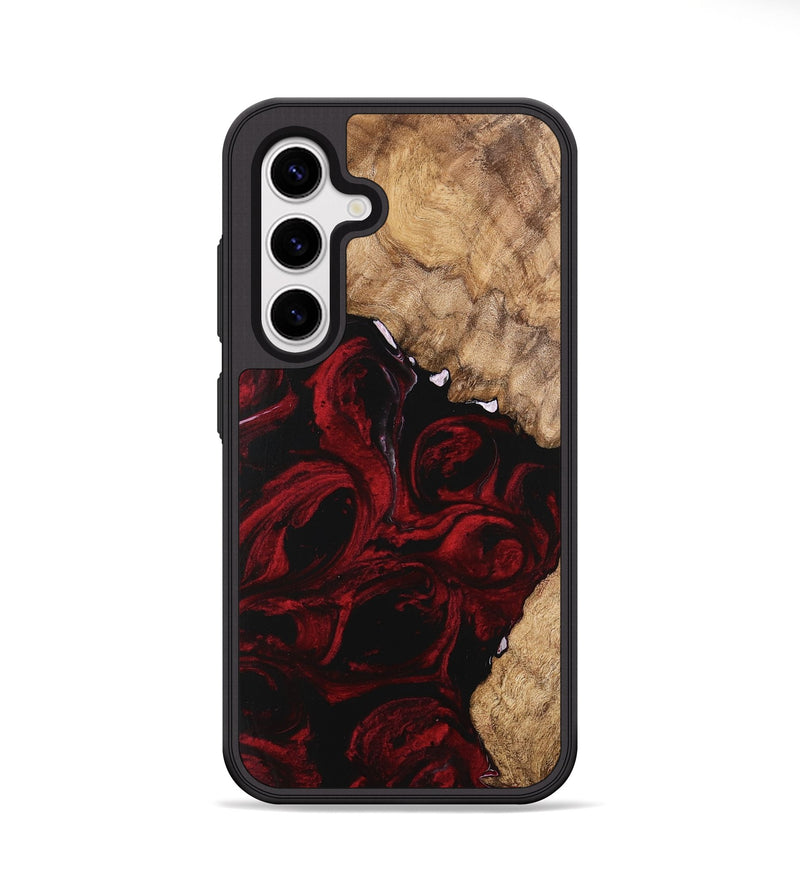 Galaxy S25 Wood Phone Case - Caspian (Red, 746145)