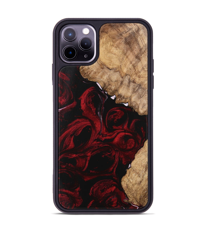 iPhone 11 Pro Max Wood Phone Case - Caspian (Red, 746145)