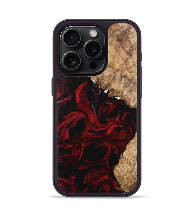 iPhone 15 Pro Wood Phone Case - Caspian (Red, 746145)