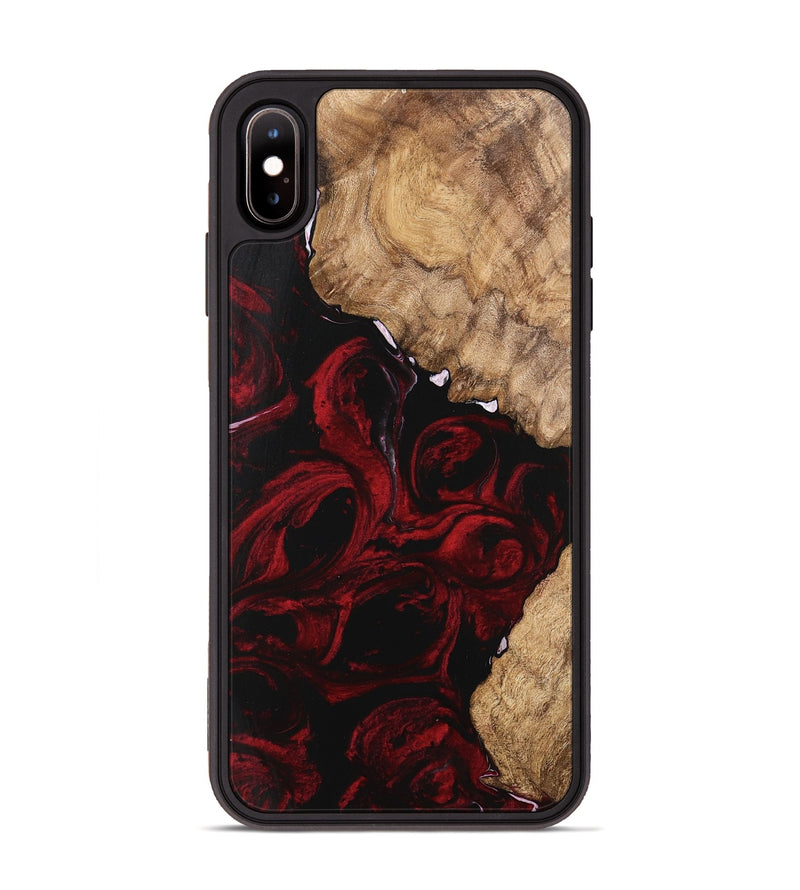 iPhone Xs Max Wood Phone Case - Caspian (Red, 746145)