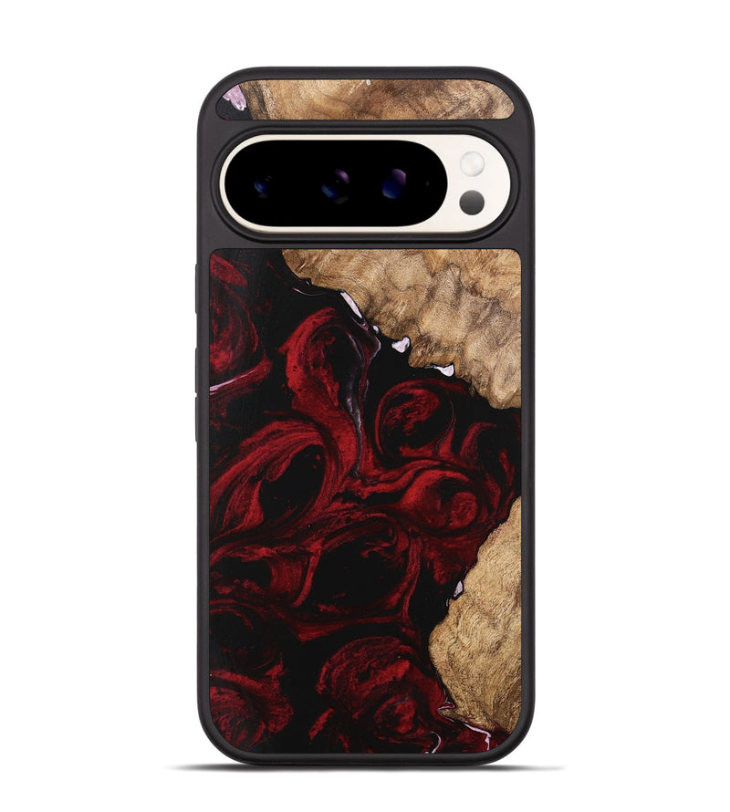 Pixel 9 Pro Wood Phone Case - Caspian (Red, 746145)