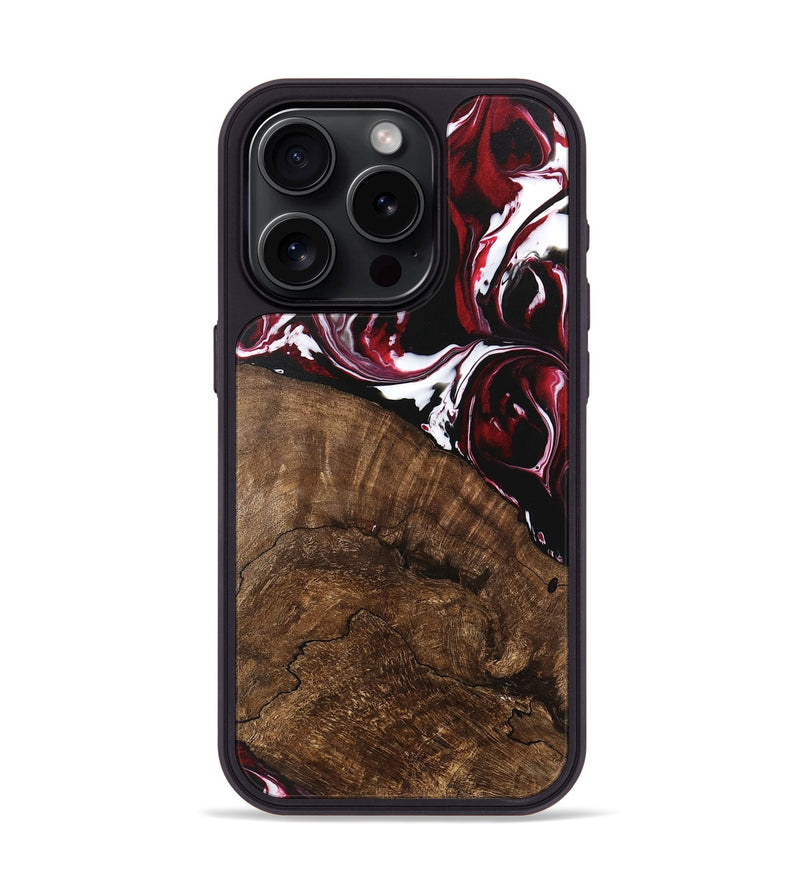 iPhone 15 Pro Wood Phone Case - Charles (Red, 746146)