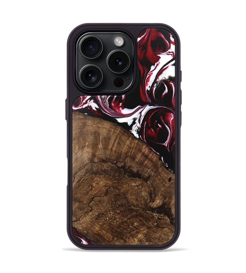 iPhone 16 Pro Wood Phone Case - Charles (Red, 746146)