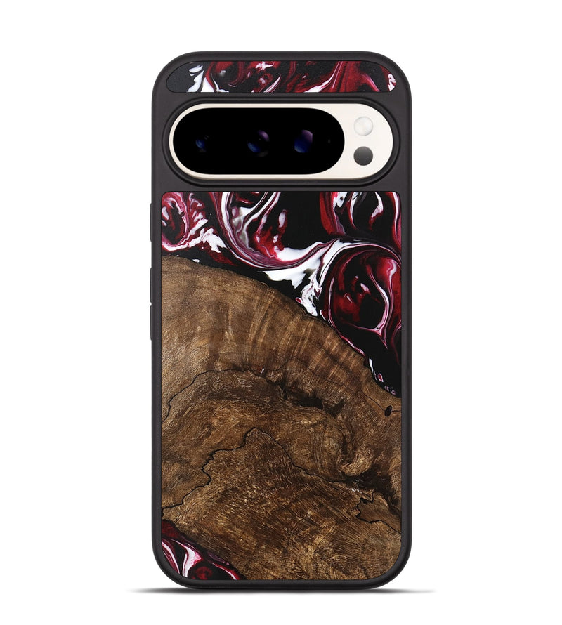 Pixel 9 Wood Phone Case - Charles (Red, 746146)