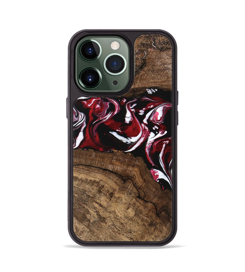 iPhone 13 Pro Wood Phone Case - Isiah (Red, 746148)