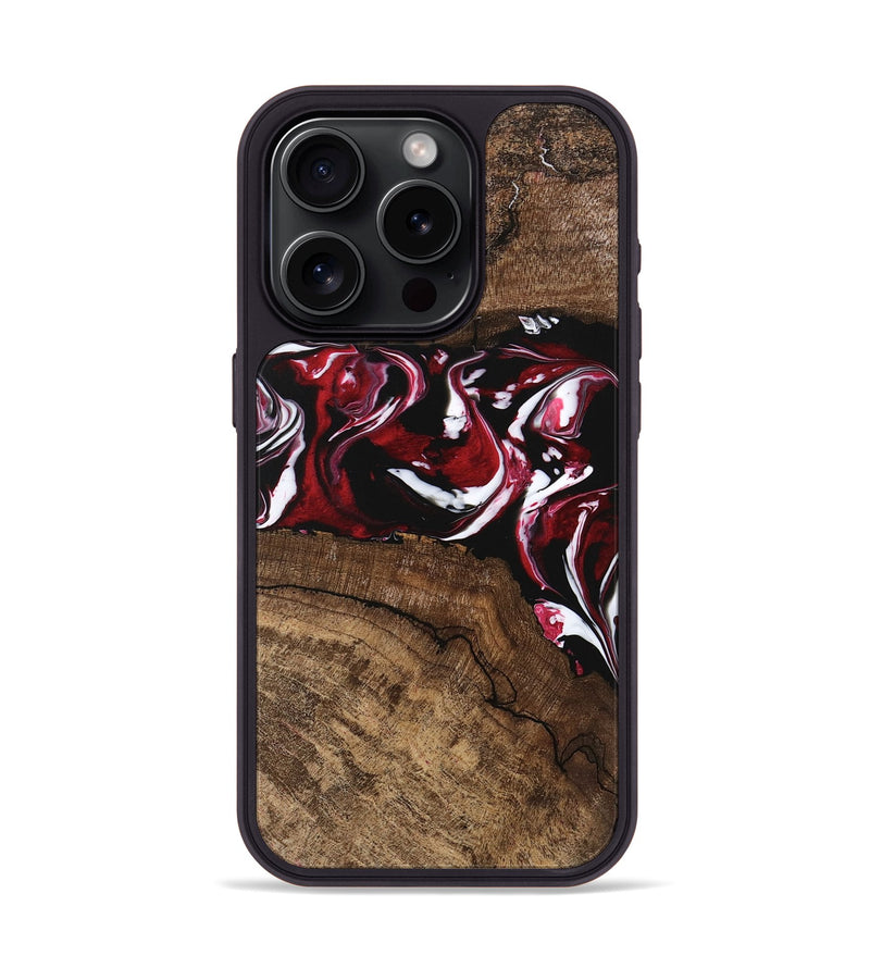 iPhone 15 Pro Wood Phone Case - Isiah (Red, 746148)