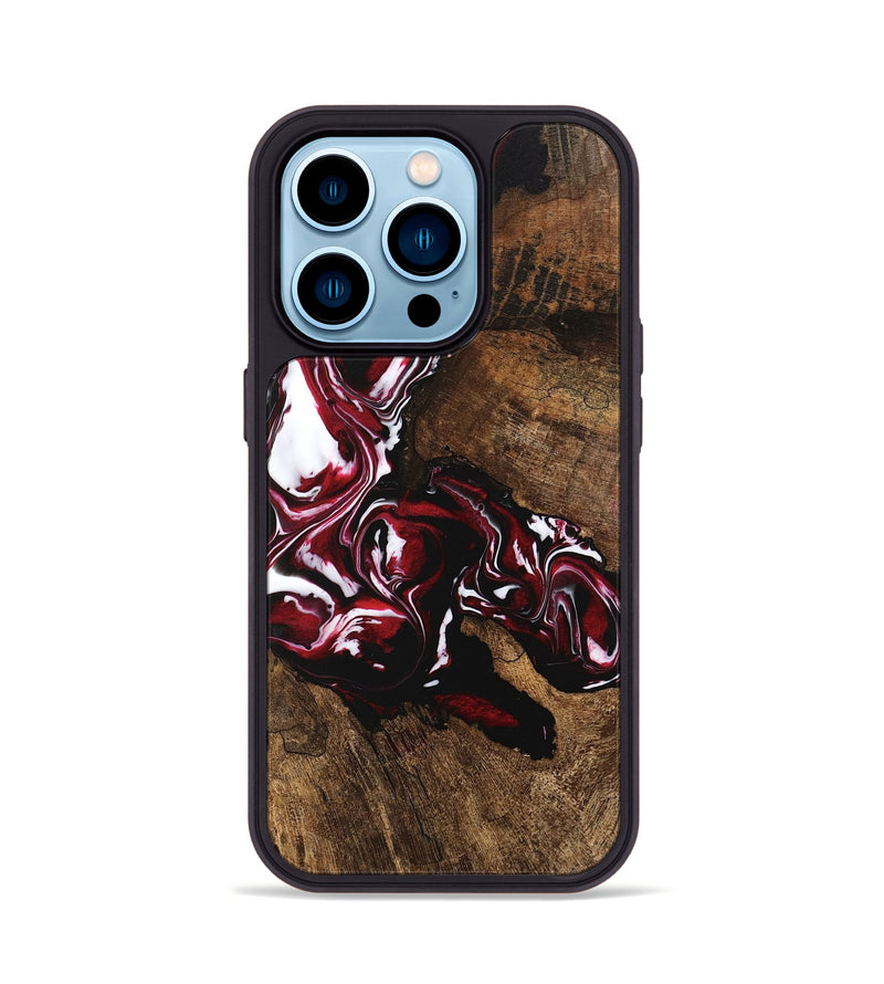 iPhone 14 Pro Wood Phone Case - Meghann (Red, 746150)