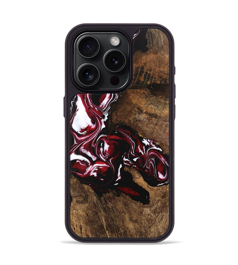 iPhone 15 Pro Wood Phone Case - Meghann (Red, 746150)