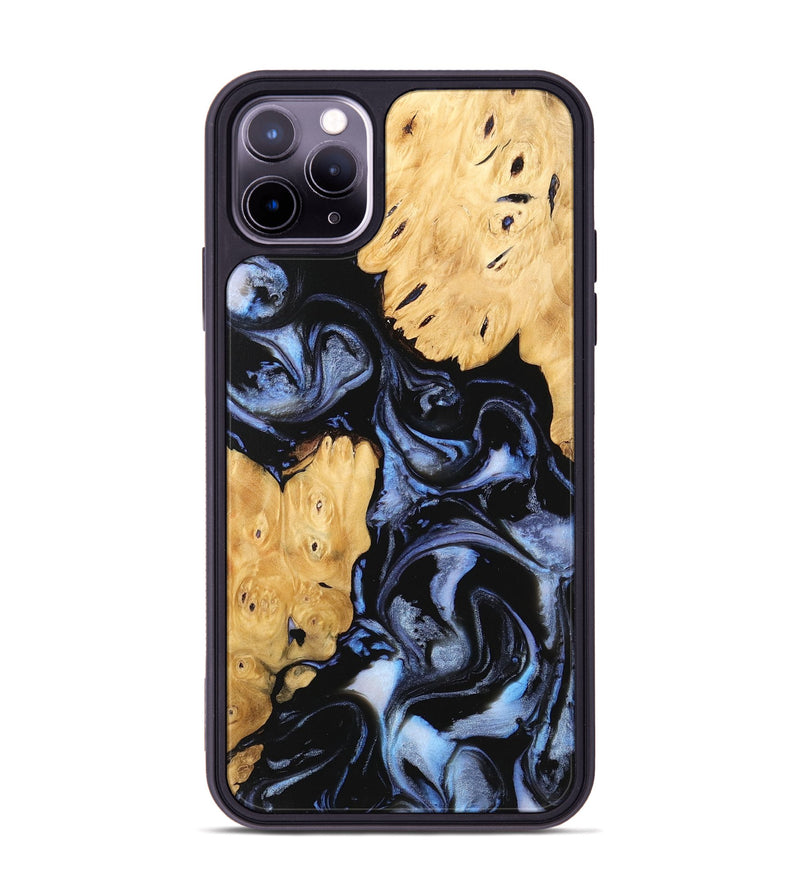 iPhone 11 Pro Max Wood Phone Case - Kashton (Blue, 746151)