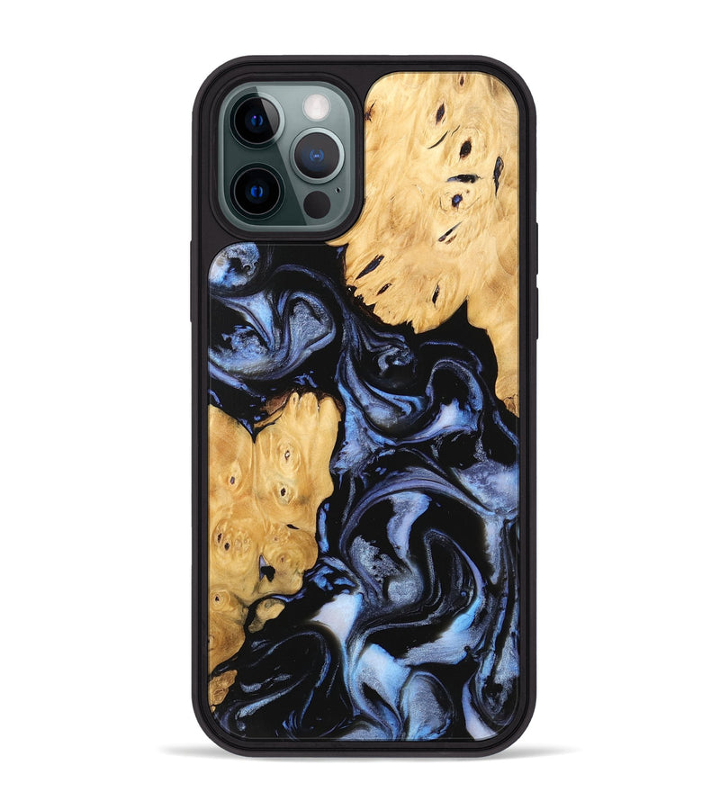 iPhone 12 Pro Max Wood Phone Case - Kashton (Blue, 746151)