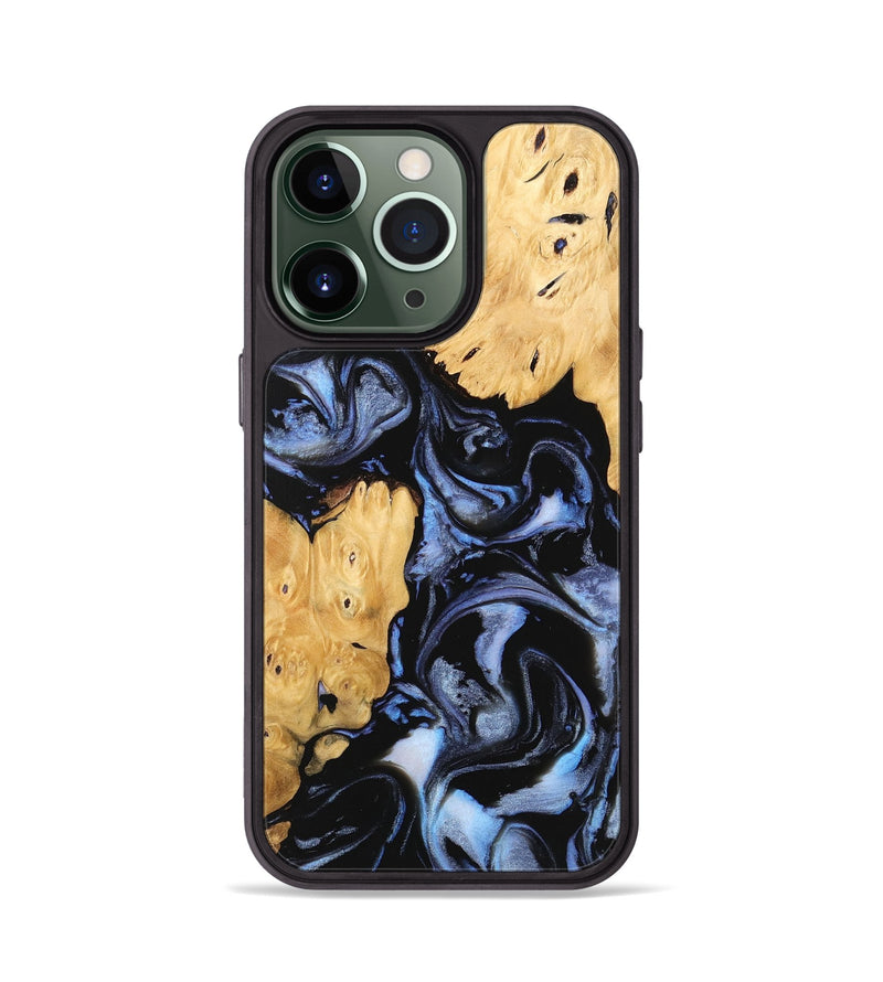 iPhone 13 Pro Wood Phone Case - Kashton (Blue, 746151)