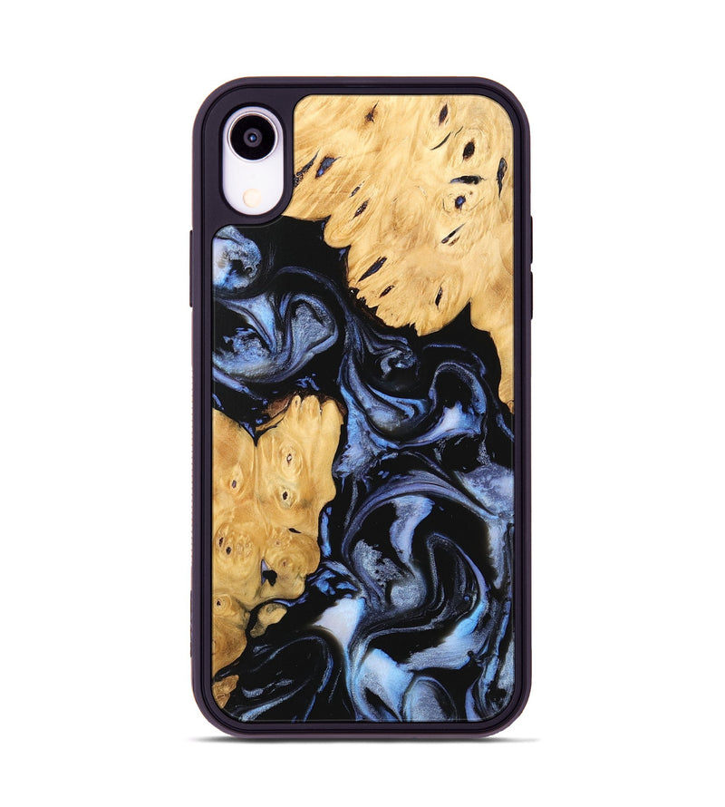 iPhone Xr Wood Phone Case - Kashton (Blue, 746151)