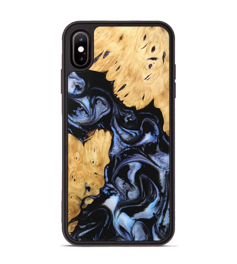 iPhone Xs Max Wood Phone Case - Kashton (Blue, 746151)