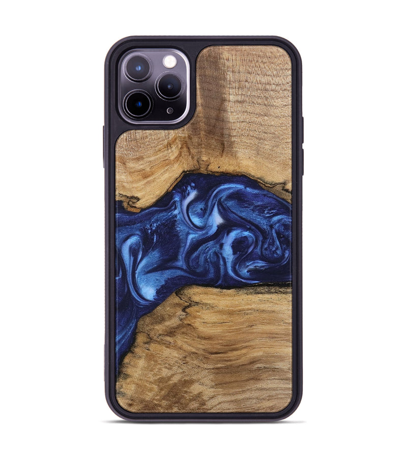 iPhone 11 Pro Max Wood Phone Case - Hobart (Blue, 746152)