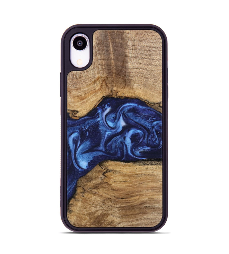 iPhone Xr Wood Phone Case - Hobart (Blue, 746152)