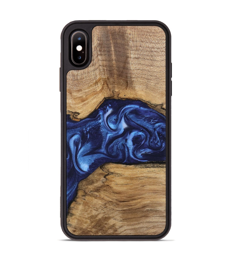 iPhone Xs Max Wood Phone Case - Hobart (Blue, 746152)