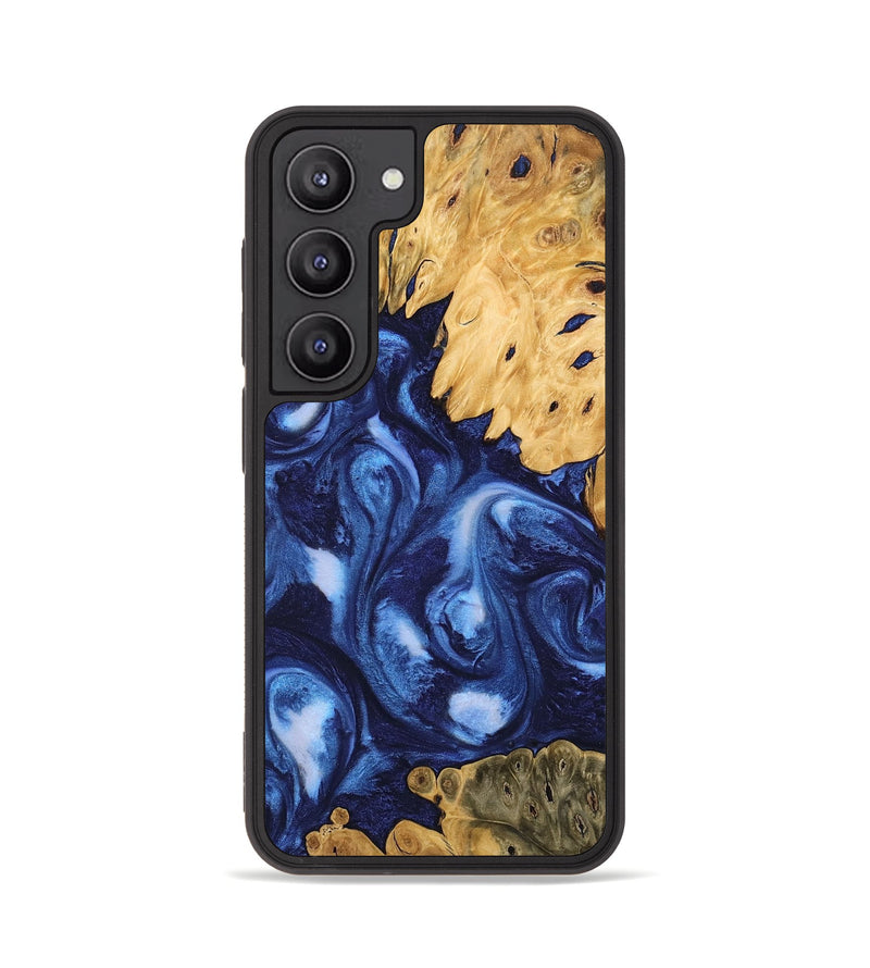 Galaxy S23 Wood Phone Case - Deshawn (Blue, 746155)