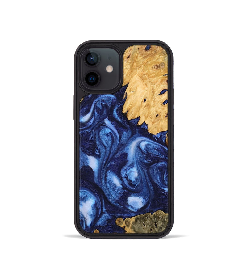 iPhone 12 mini Wood Phone Case - Deshawn (Blue, 746155)