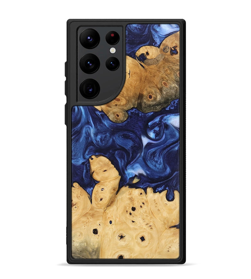 Galaxy S22 Ultra Wood Phone Case - Sharen (Blue, 746156)