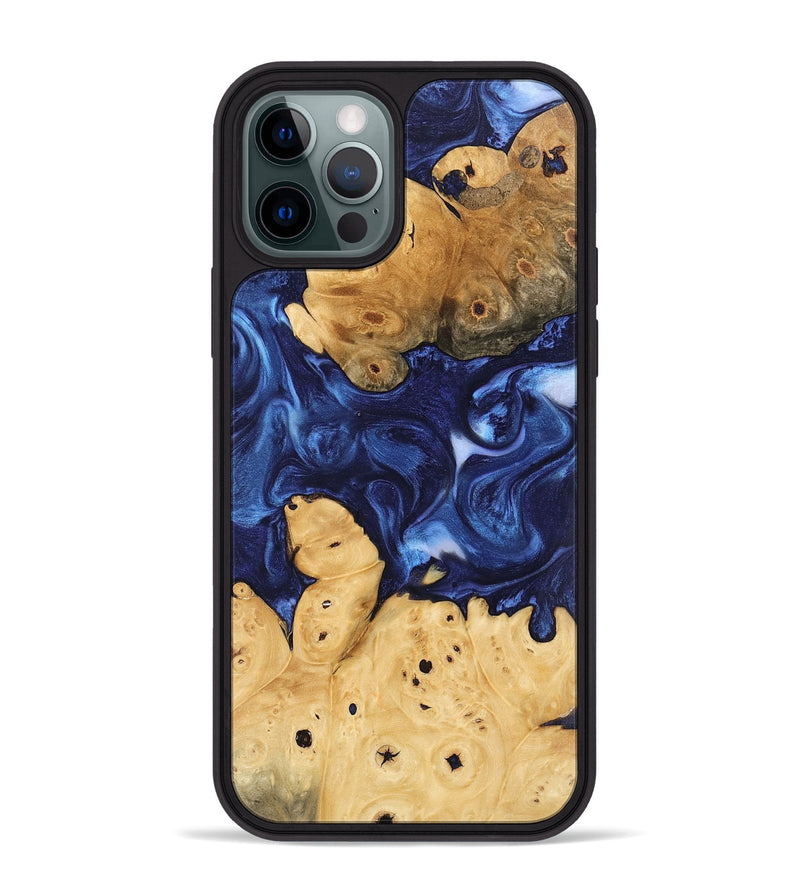 iPhone 12 Pro Max Wood Phone Case - Sharen (Blue, 746156)