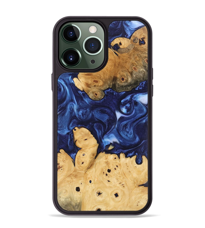 iPhone 13 Pro Max Wood Phone Case - Sharen (Blue, 746156)