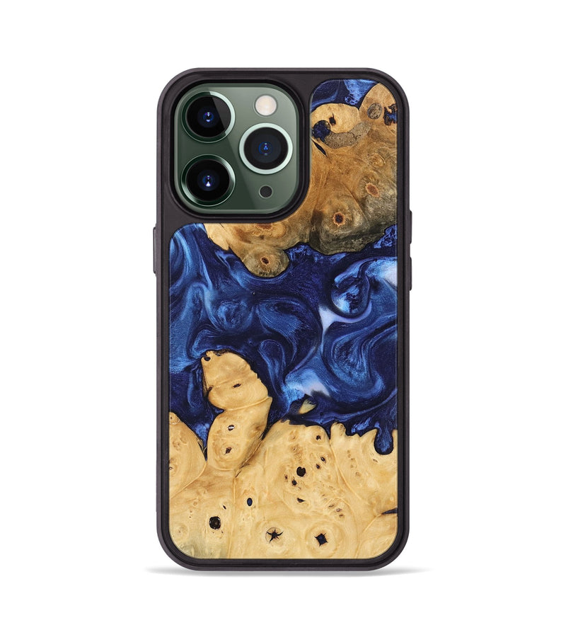 iPhone 13 Pro Wood Phone Case - Sharen (Blue, 746156)