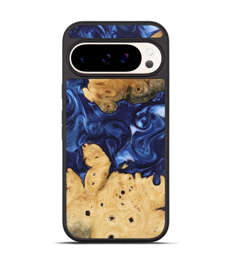 Pixel 9 Pro Wood Phone Case - Sharen (Blue, 746156)