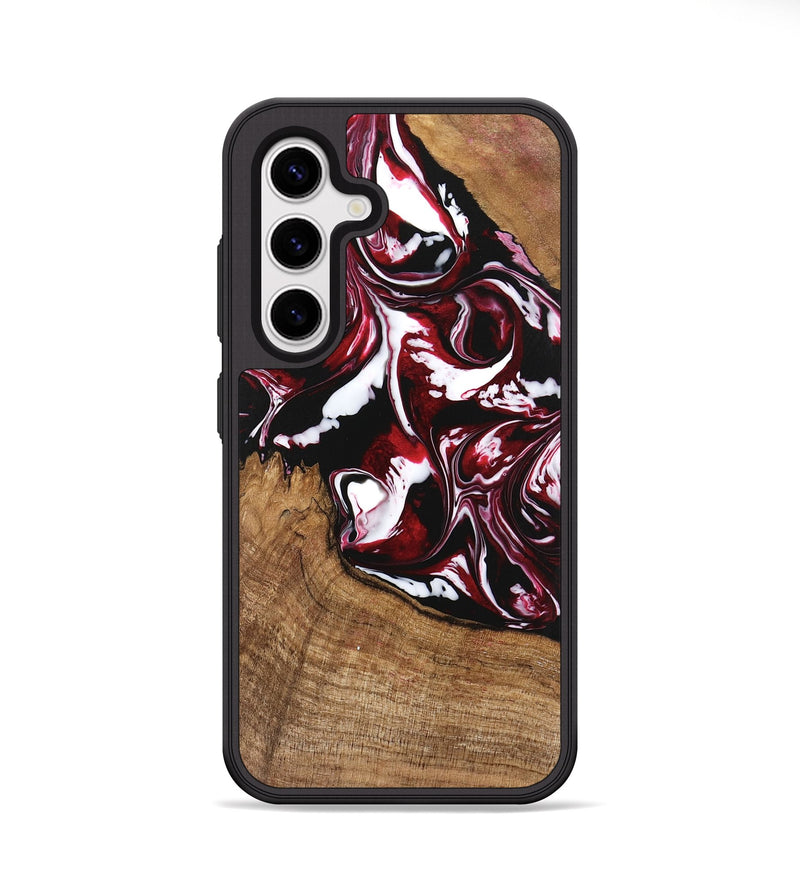 Galaxy S25 Wood Phone Case - Emerald (Red, 746160)