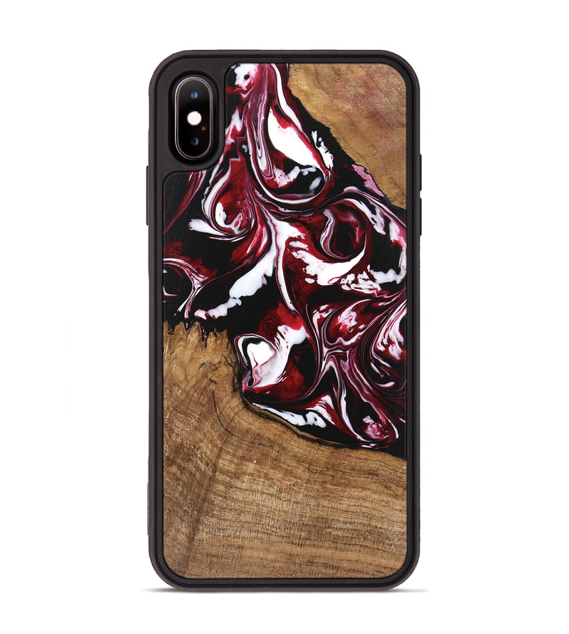 iPhone Xs Max Wood Phone Case - Emerald (Red, 746160)