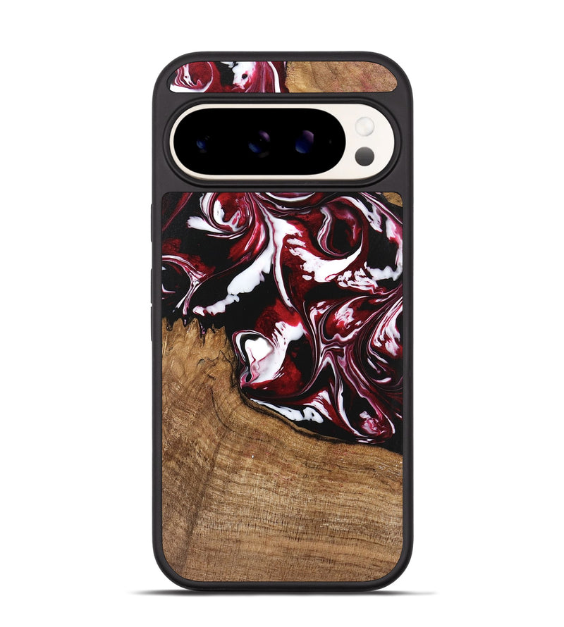 Pixel 9 Pro Wood Phone Case - Emerald (Red, 746160)