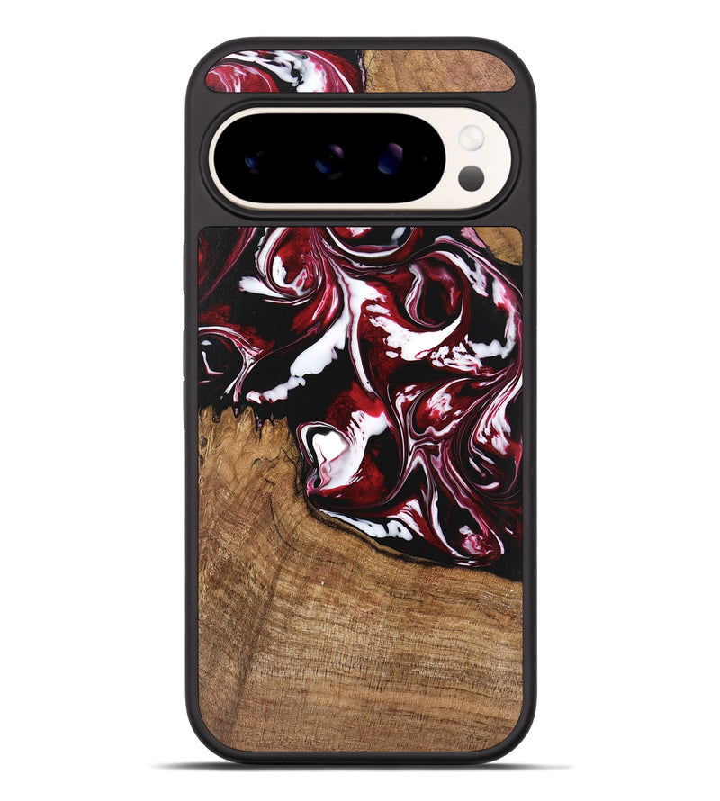 Pixel 9 Pro XL Wood Phone Case - Emerald (Red, 746160)