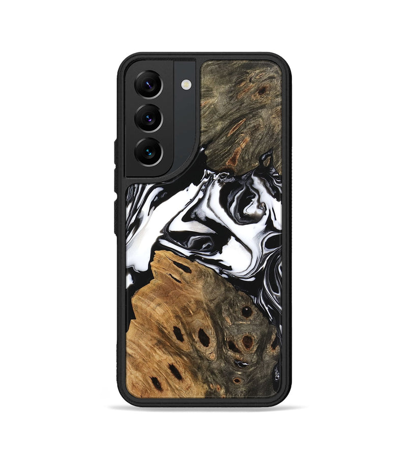 Galaxy S22 Wood Phone Case - Keyla (Black & White, 746161)