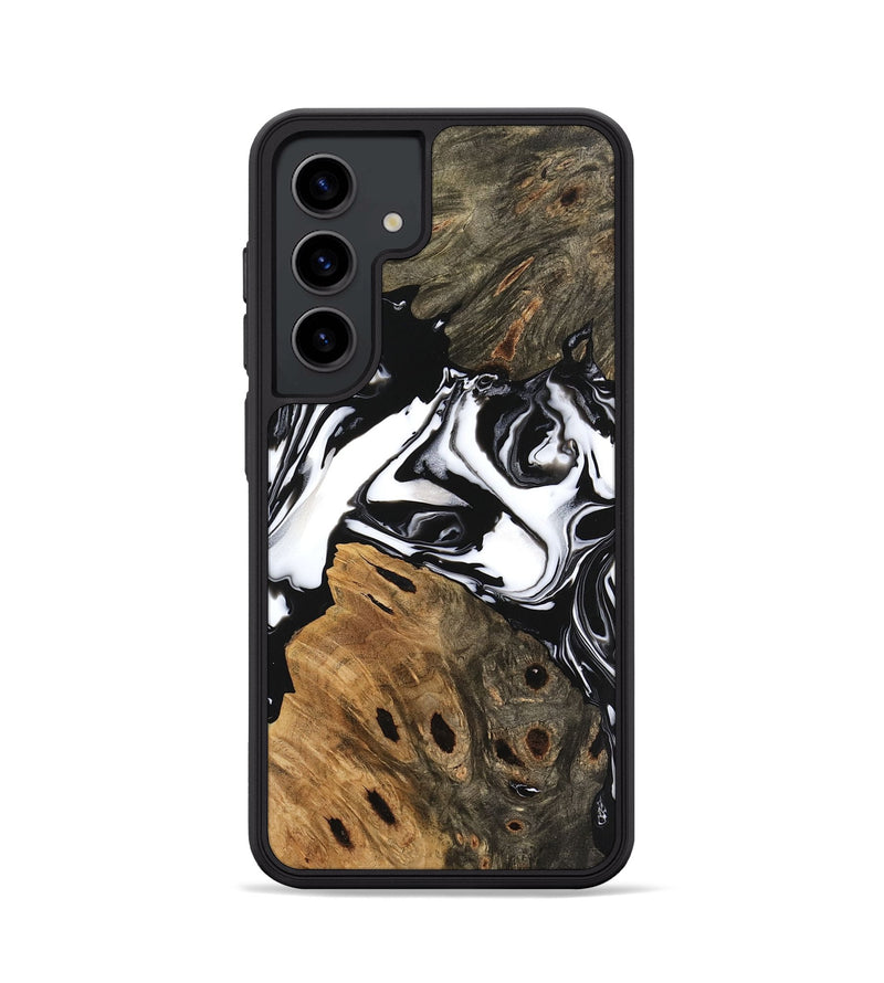 Galaxy S24 Wood Phone Case - Keyla (Black & White, 746161)