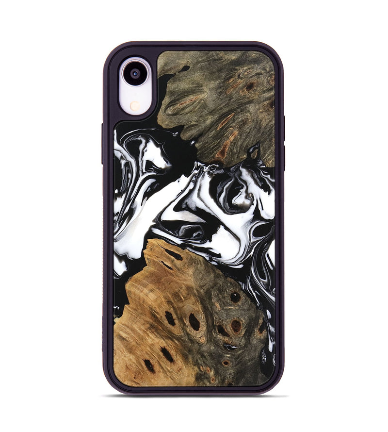 iPhone Xr Wood Phone Case - Keyla (Black & White, 746161)