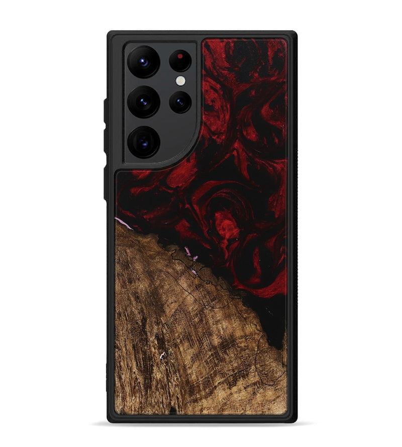 Galaxy S22 Ultra Wood Phone Case - Randi (Red, 746162)