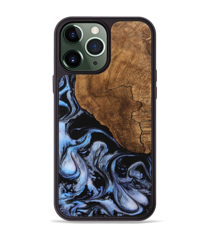 iPhone 13 Pro Max Wood Phone Case - Elsie (Blue, 746163)