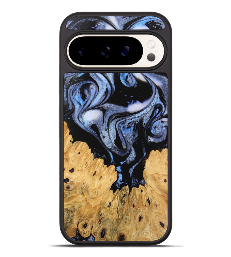 Pixel 9 Pro XL Wood Phone Case - Emerald (Blue, 746164)