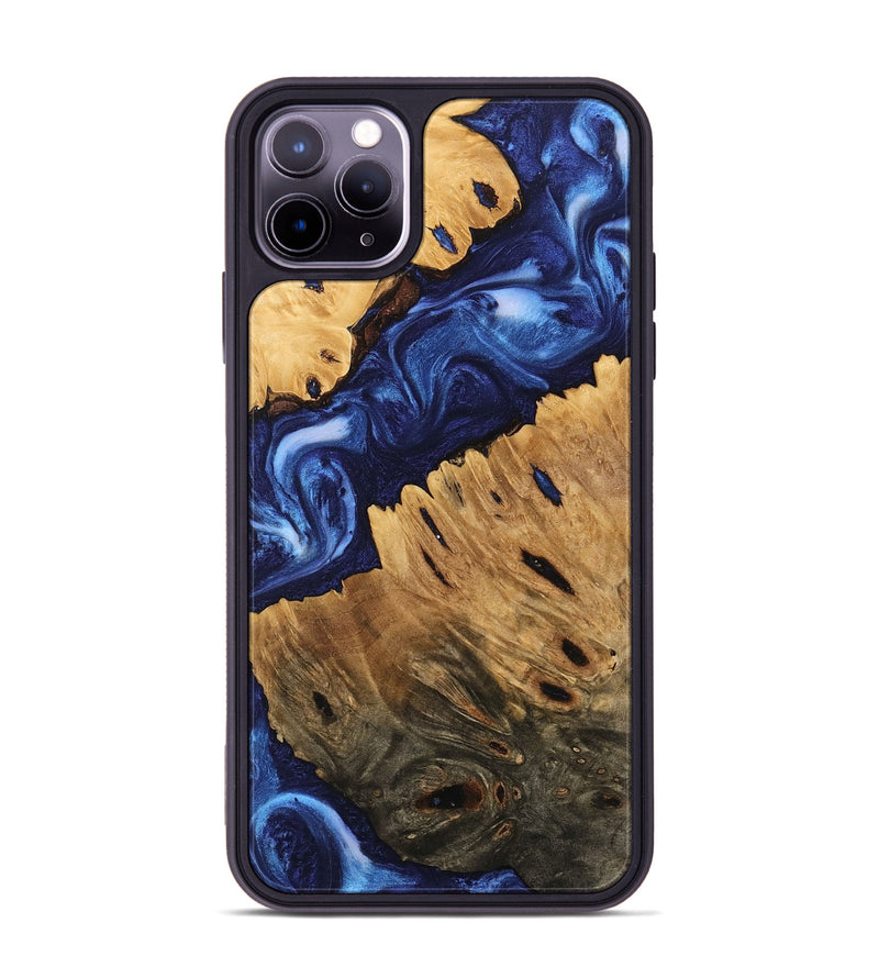 iPhone 11 Pro Max Wood Phone Case - Carie (Blue, 746166)