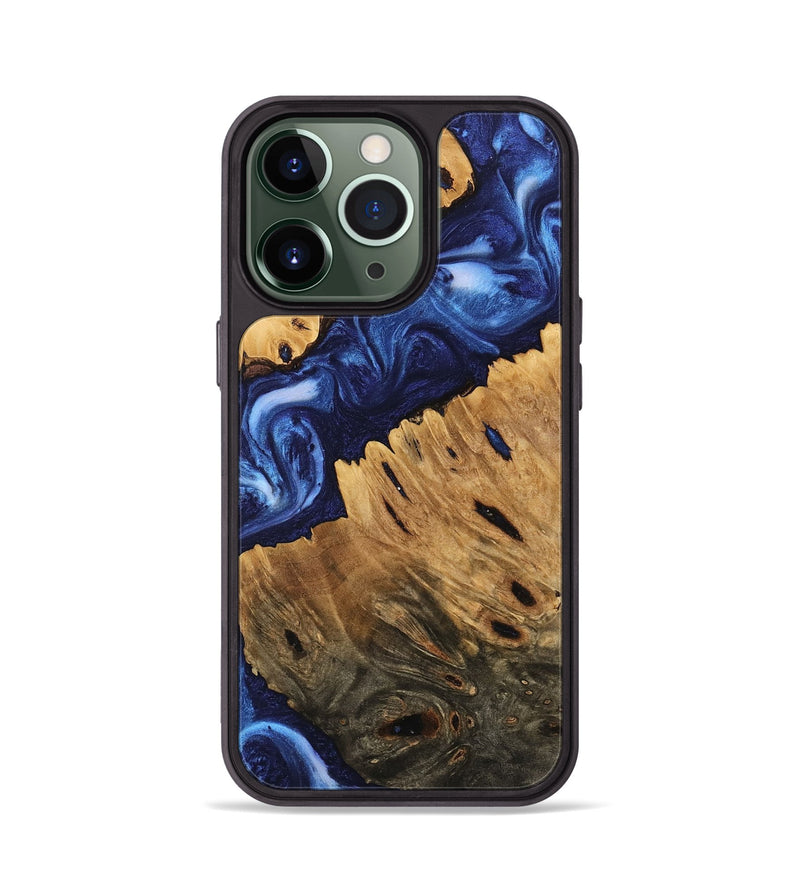 iPhone 13 Pro Wood Phone Case - Carie (Blue, 746166)