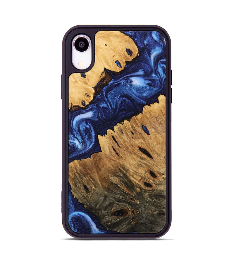 iPhone Xr Wood Phone Case - Carie (Blue, 746166)