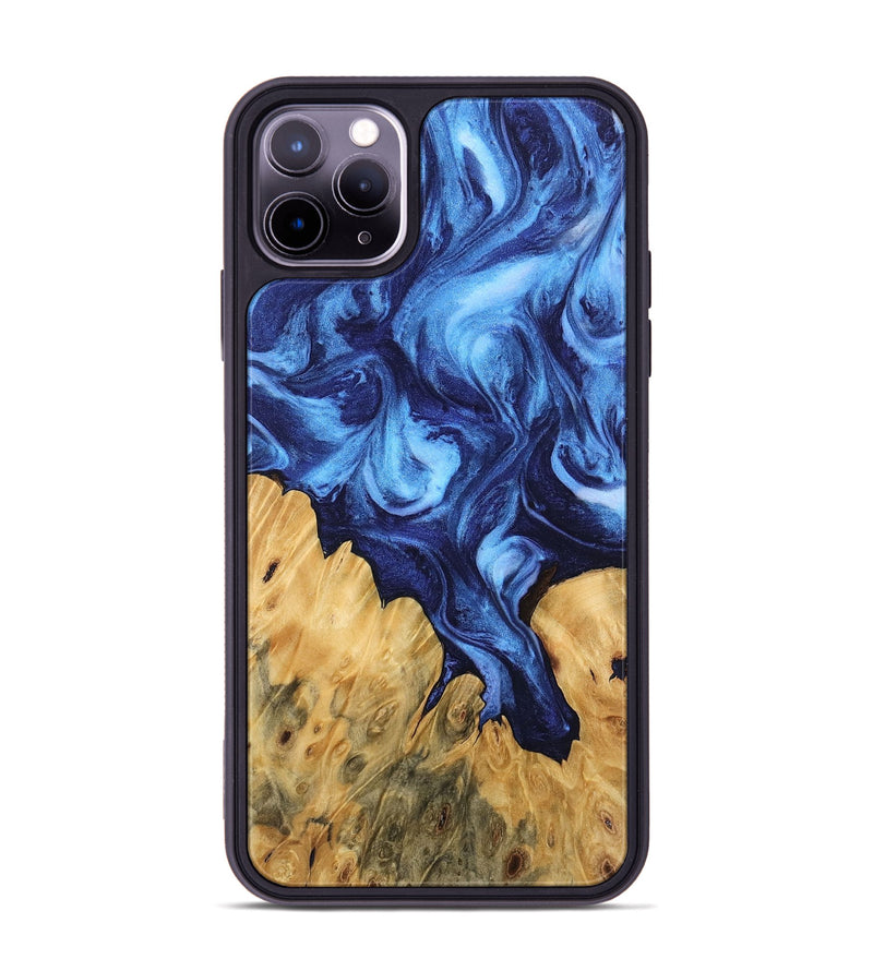 iPhone 11 Pro Max Wood Phone Case - Antonio (Blue, 746167)