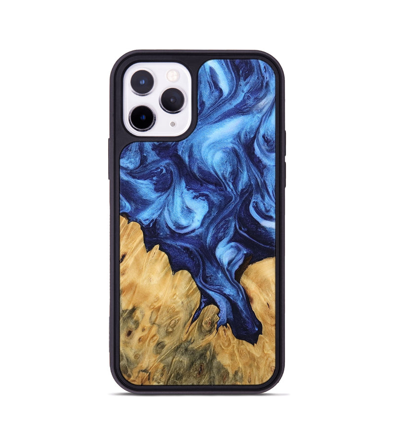 iPhone 11 Pro Wood Phone Case - Antonio (Blue, 746167)