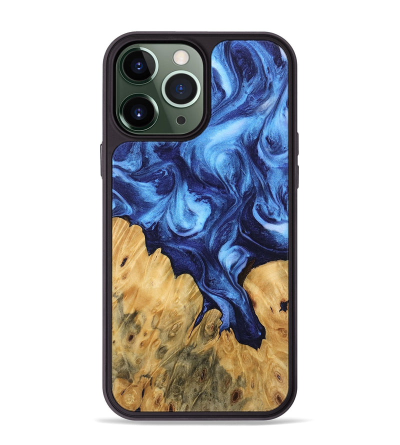 iPhone 13 Pro Max Wood Phone Case - Antonio (Blue, 746167)